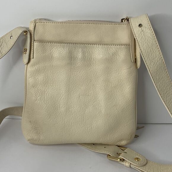 Kelly Tooke cream leather tasseled charm keychain crossbody bag - Picture 5 of 10
